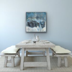 "Waves" 60x60 cm. SOLGT